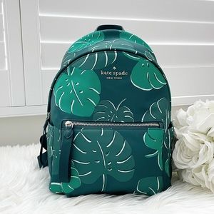 Kate Spade Monstera Leaves Backpack